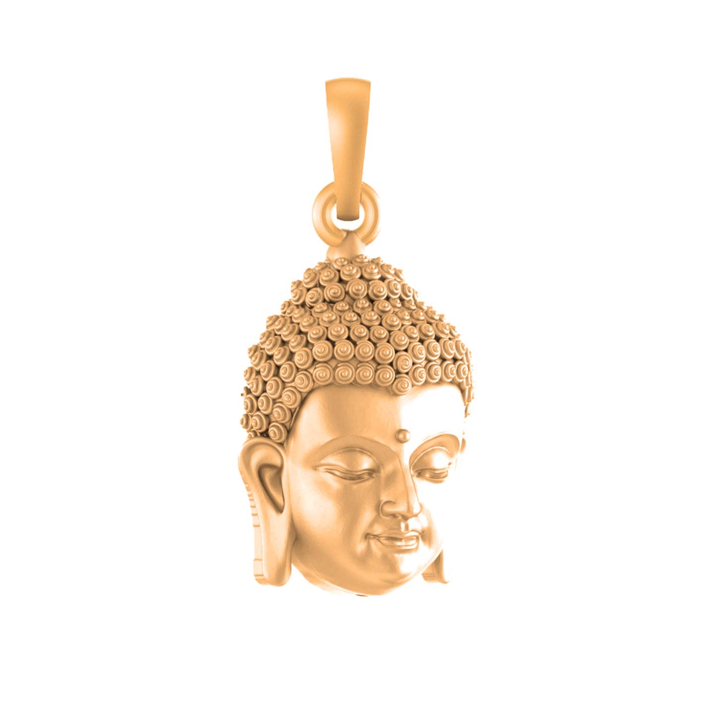 22 CT Gold Plated Silver (92.5% purity) God Buddha Pendant for Men and Women