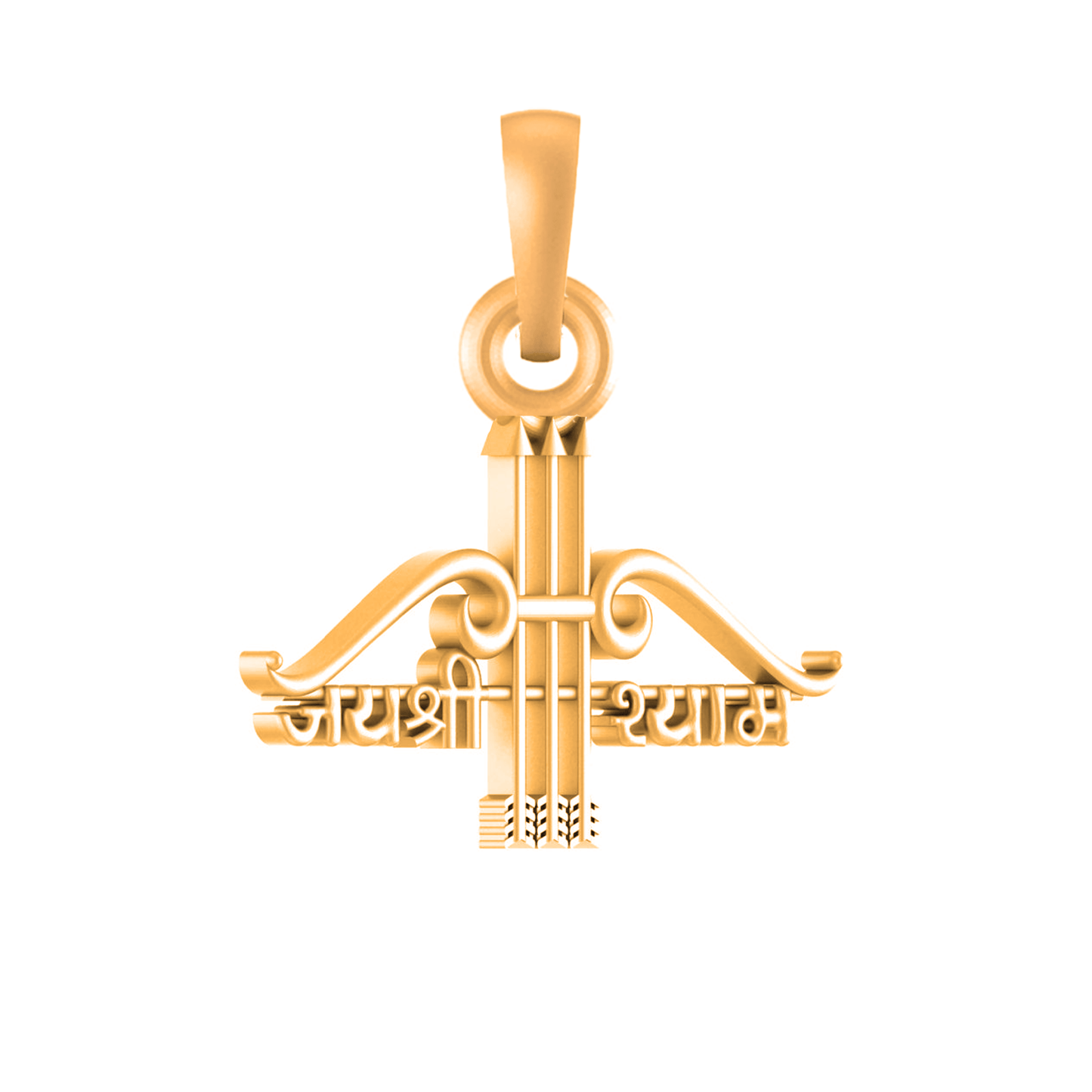 22 CT Gold Plated Silver (92.5% purity) God Baba Khatu Shyam Pendant for Men and Women