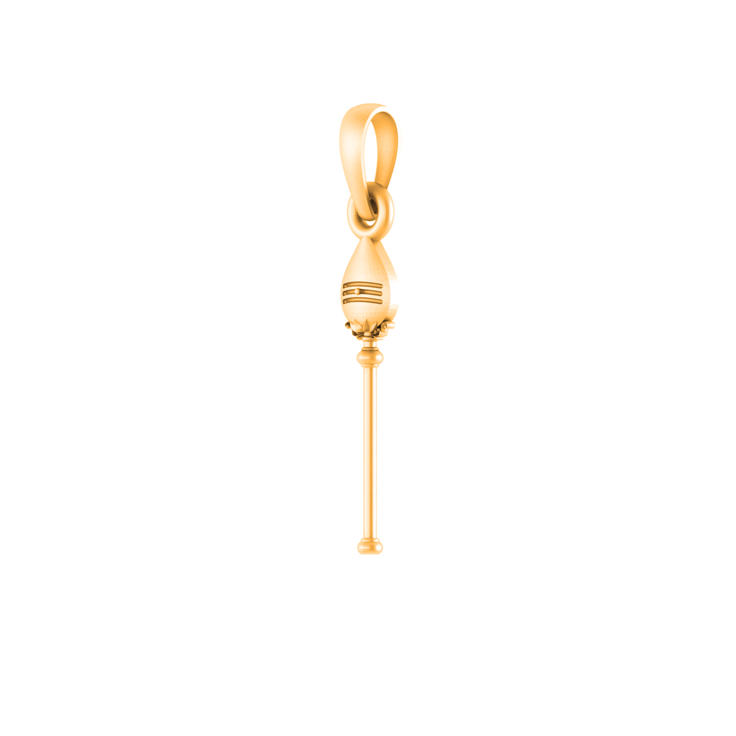 22 CT Gold Plated Silver (92.5% purity) Spiritual Divine Kartikeya Vel Pandel Pendant for Men and Women