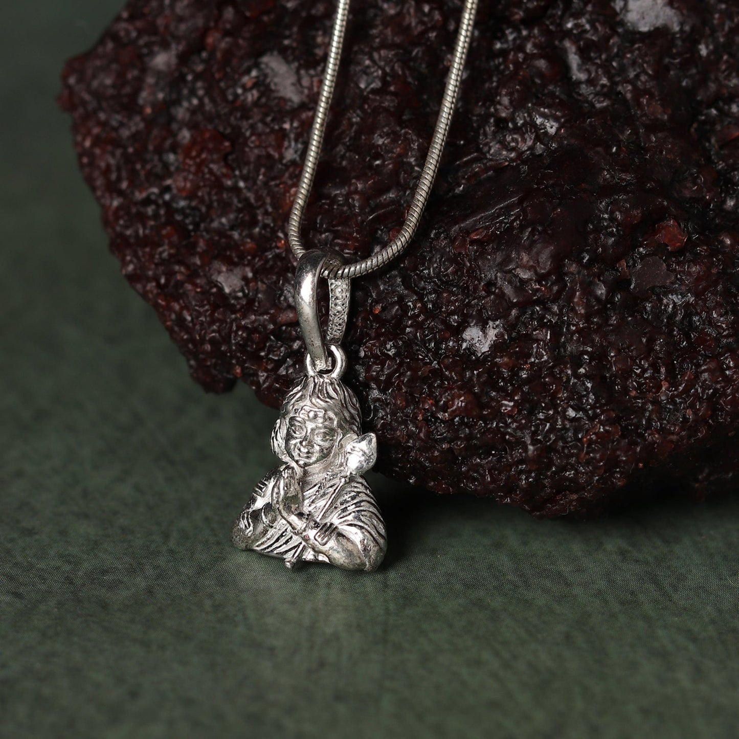 God Kartikeya Pure Silver 92.5% purity pendant by Murugan Pendant