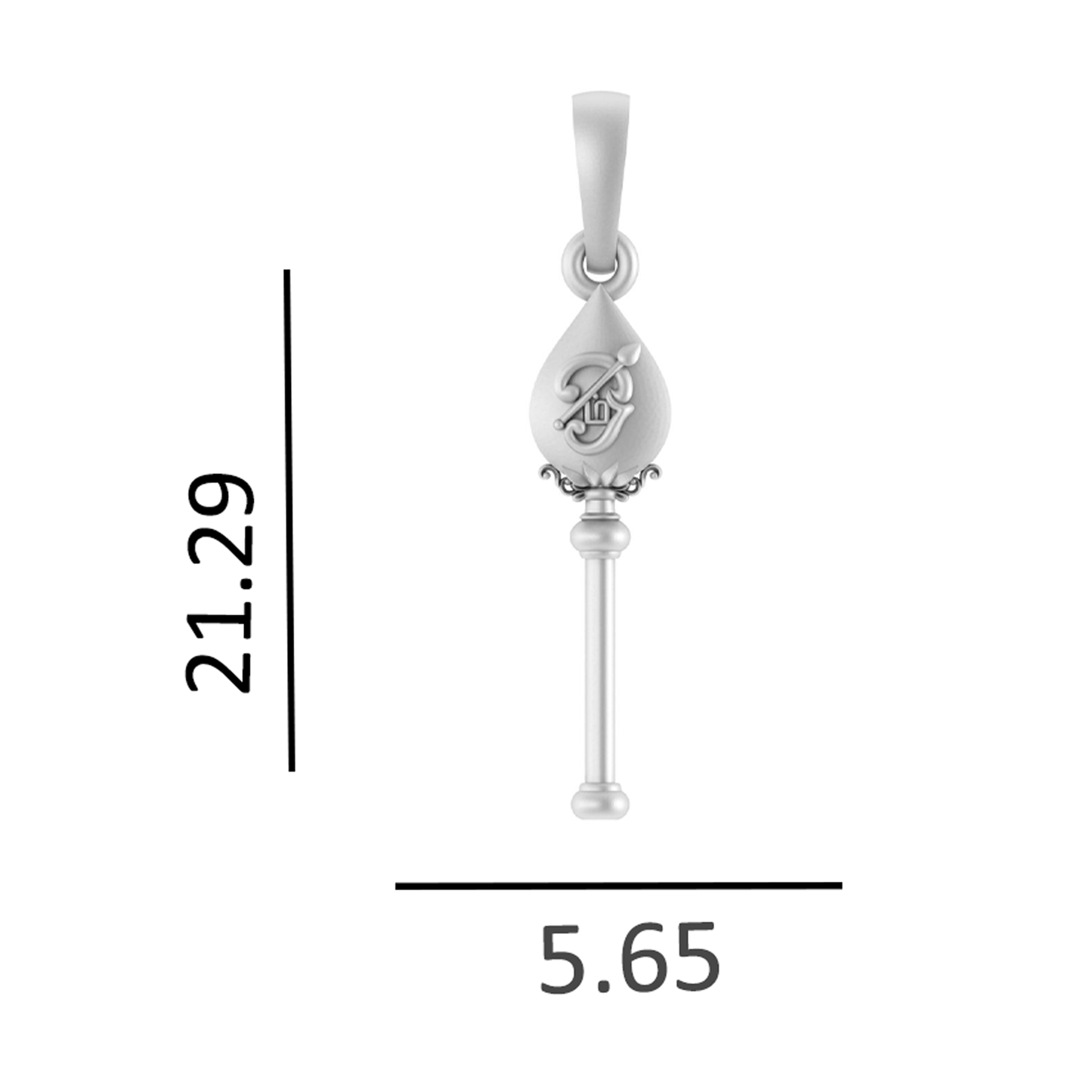 Akshat Sapphire Sterling Silver (92.5% purity) Spiritual Divine Kartikeya Vel Pandel Pendant