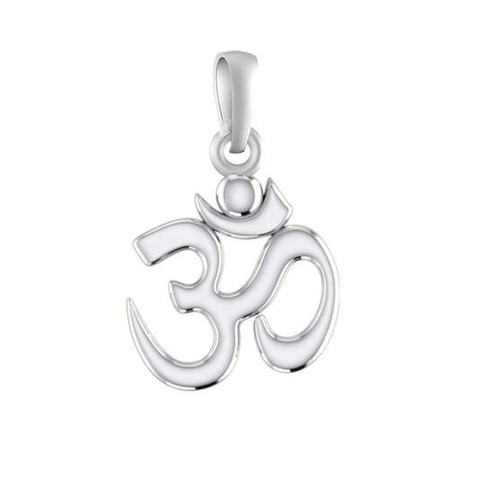 Pure Sterling Silver Om Pendant for Men & Women by Akshat Sapphire – 92.5 Silver-Ps7141