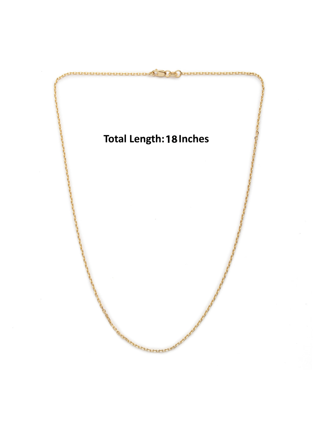 22KT Gold Plated Sterling Silver (92.5% Purity) Pure Silver God Ganesha Chain Pendant (Locket with Anchor/ Cable Chain Chain) for Women