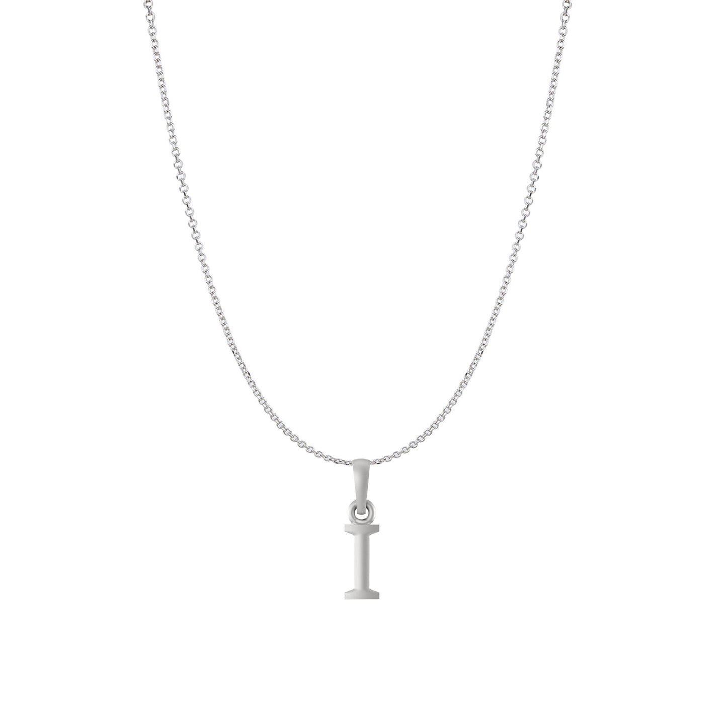 Akshat Sapphire Sterling Silver (92.5% purity) precious Name alphabet chain pendant (Pendnat with Anchor/Cable chain) pure silver designer alphabet chain locket