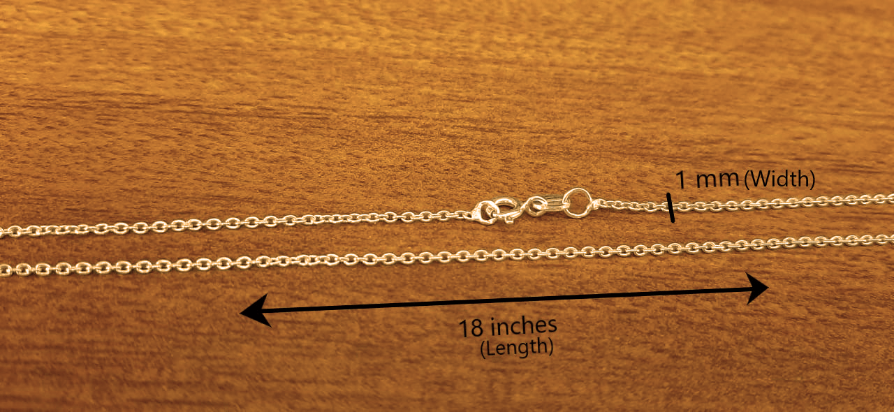 22 CT Gold Plated Silver (92.5% purity) Italian Anchor chain by for Girls and Women