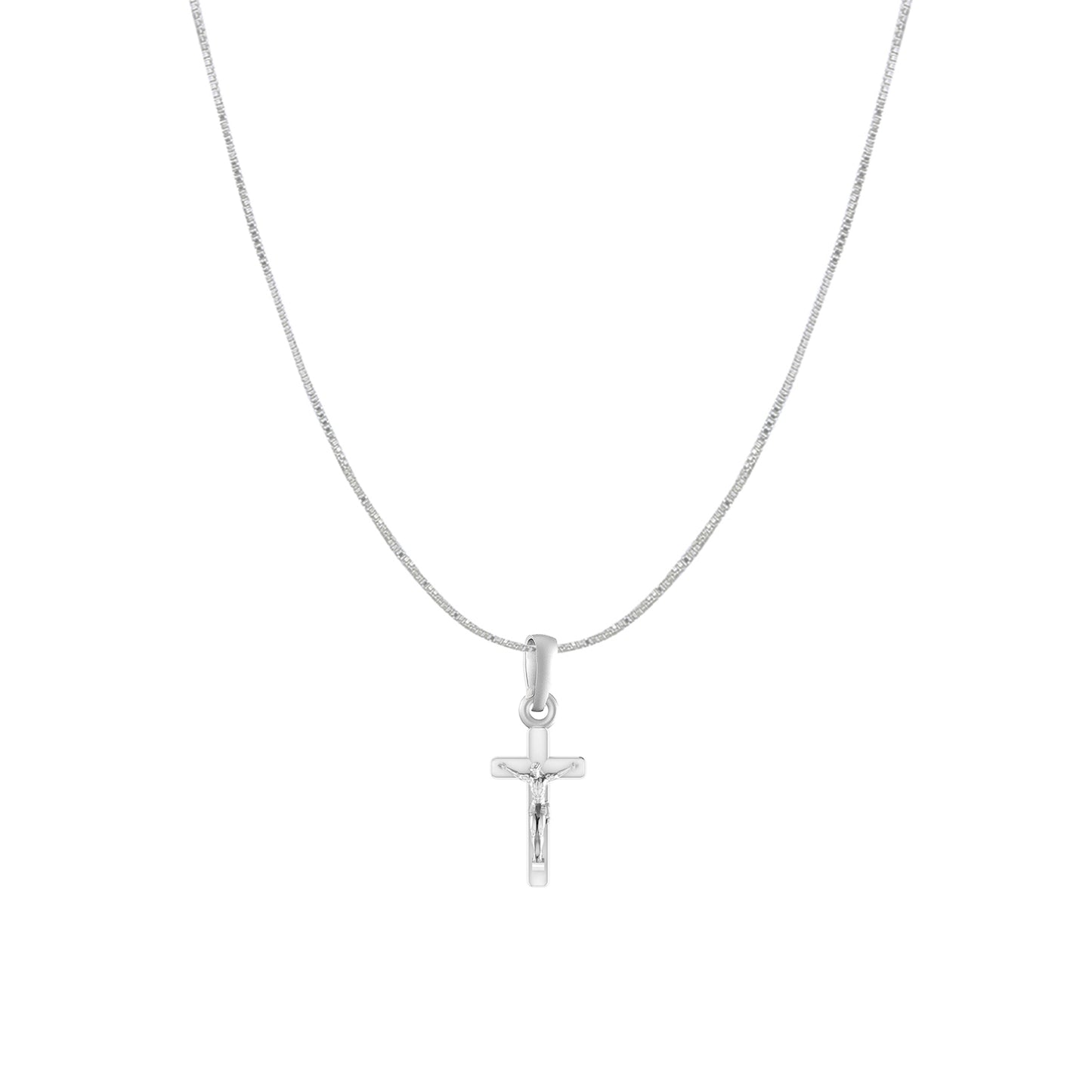 God Jesus Chain Pendant (Pendant with Box Chain) for Men & Women Pure Silver Lord Isa masih Chain Locket for Good Health & Wealth