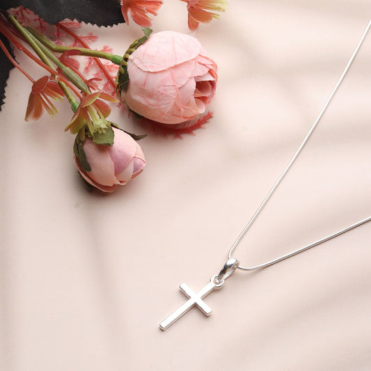 God Jesus Chain Pendant (Pendant with Box Chain) for Men & Women Pure Silver Lord Isa masih Chain Locket for Good Health & Wealth