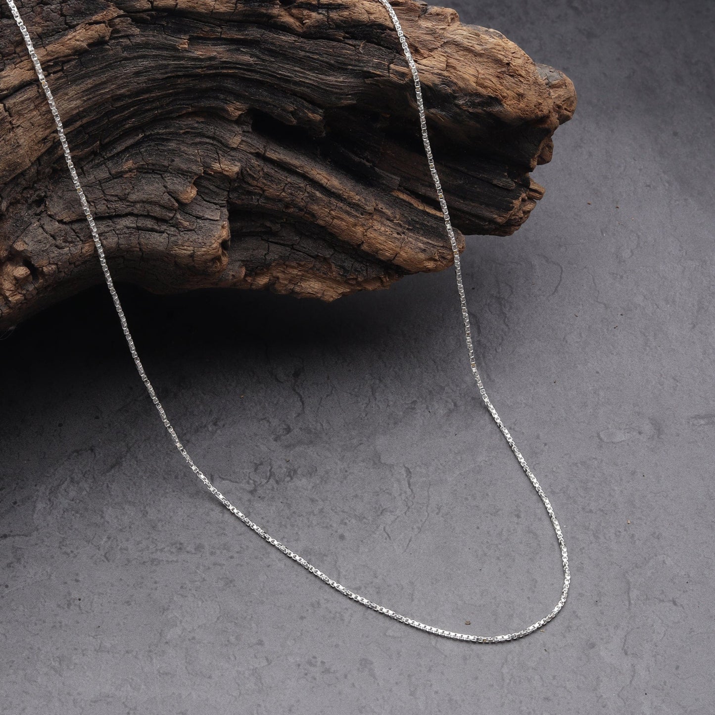 Sterling Silver (92.5% purity) Italian box chain for Girls and Women