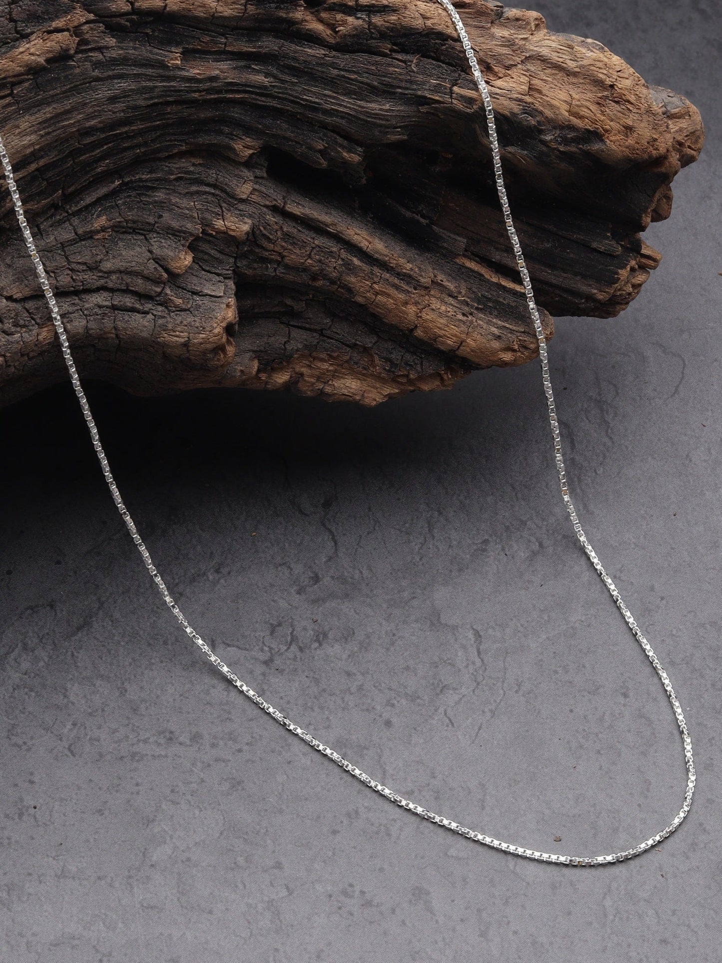 Akshat Sapphire Sterling Silver (92.5% purity) precious Name alphabet chain pendant (Pendnat with Box chain) pure silver designer alphabet chain locket