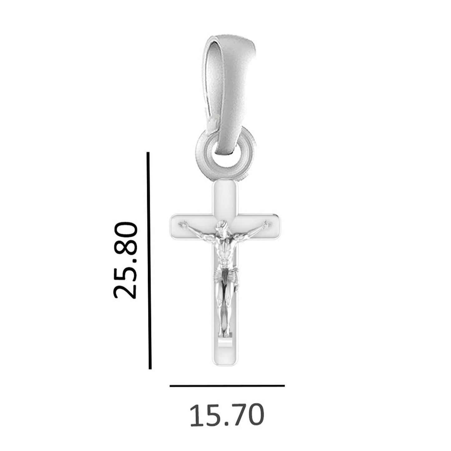 God Jesus Chain Pendant (Pendant with Ball/Beads Chain) for Men & Women Pure Silver Lord Isa masih Chain Locket for Good Health & Wealth