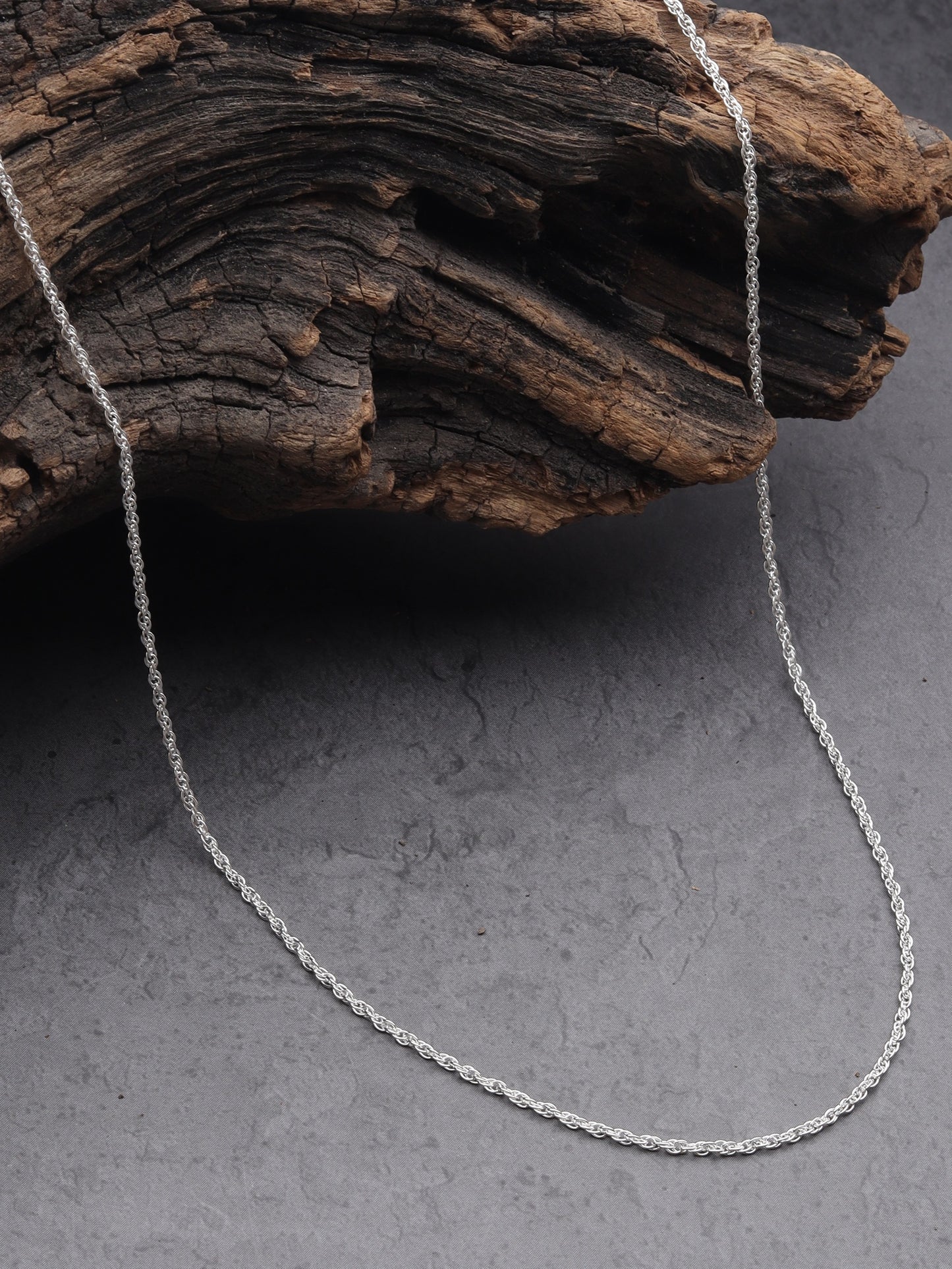 Sterling Silver (92.5% Purity) Pure Silver God Shree Sai Baba chain Pendant (Locket with Rope Chain) for Men & Women