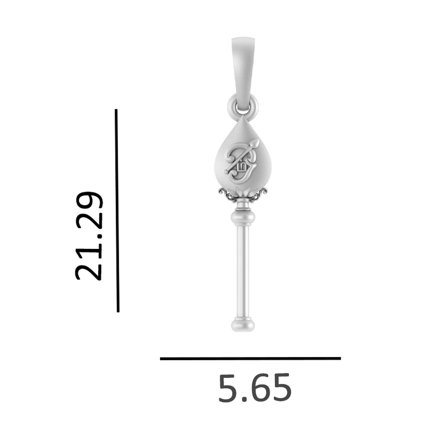 God Kartikeya Pure Silver 92.5% purity Chain pendant by Murugan Pendant (Pendant with Rope Chain-18 inches)