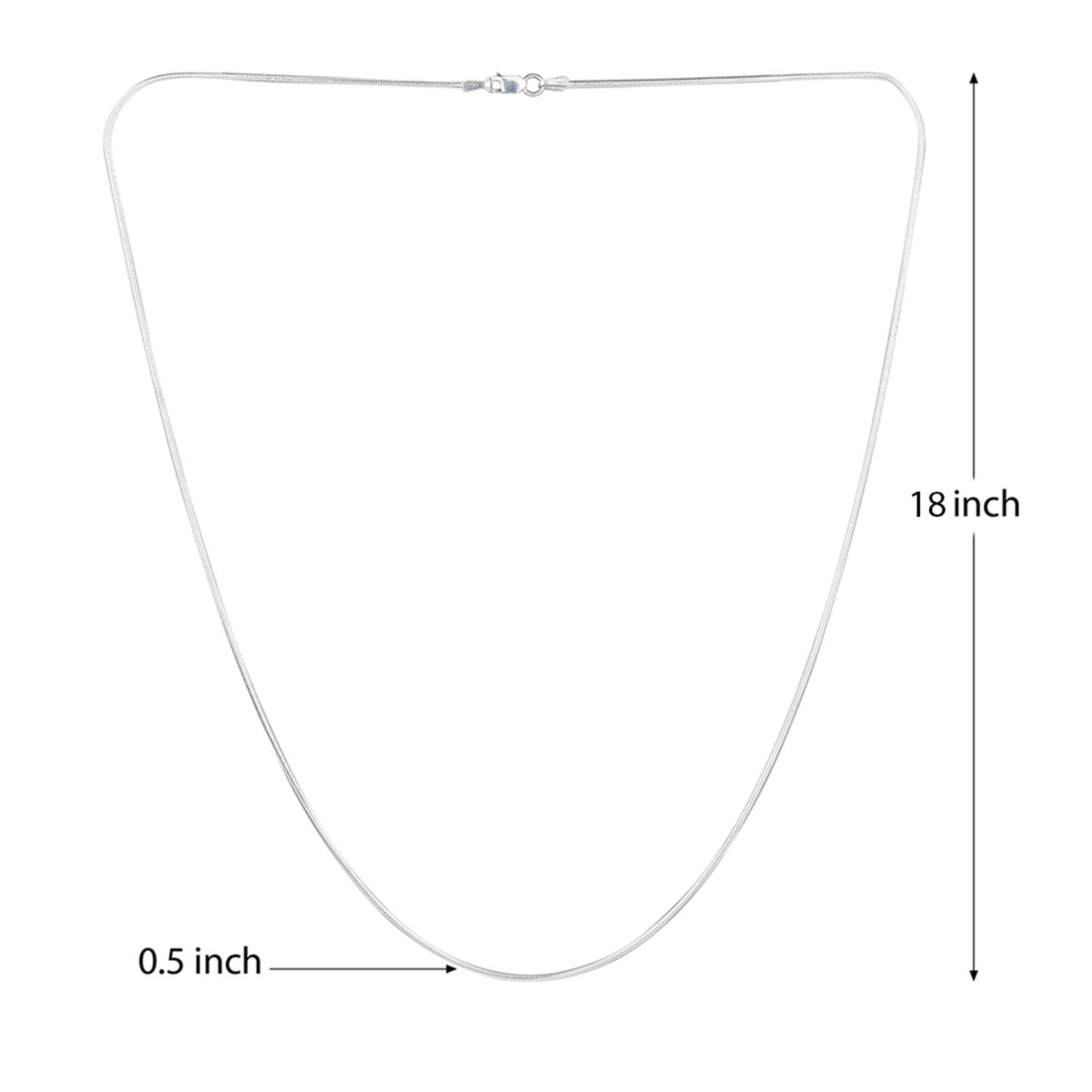 Sterling Silver (92.5% Purity) Pure Silver God Shree Sai Baba chain Pendant (Locket with Snake Chain) for Men & Women