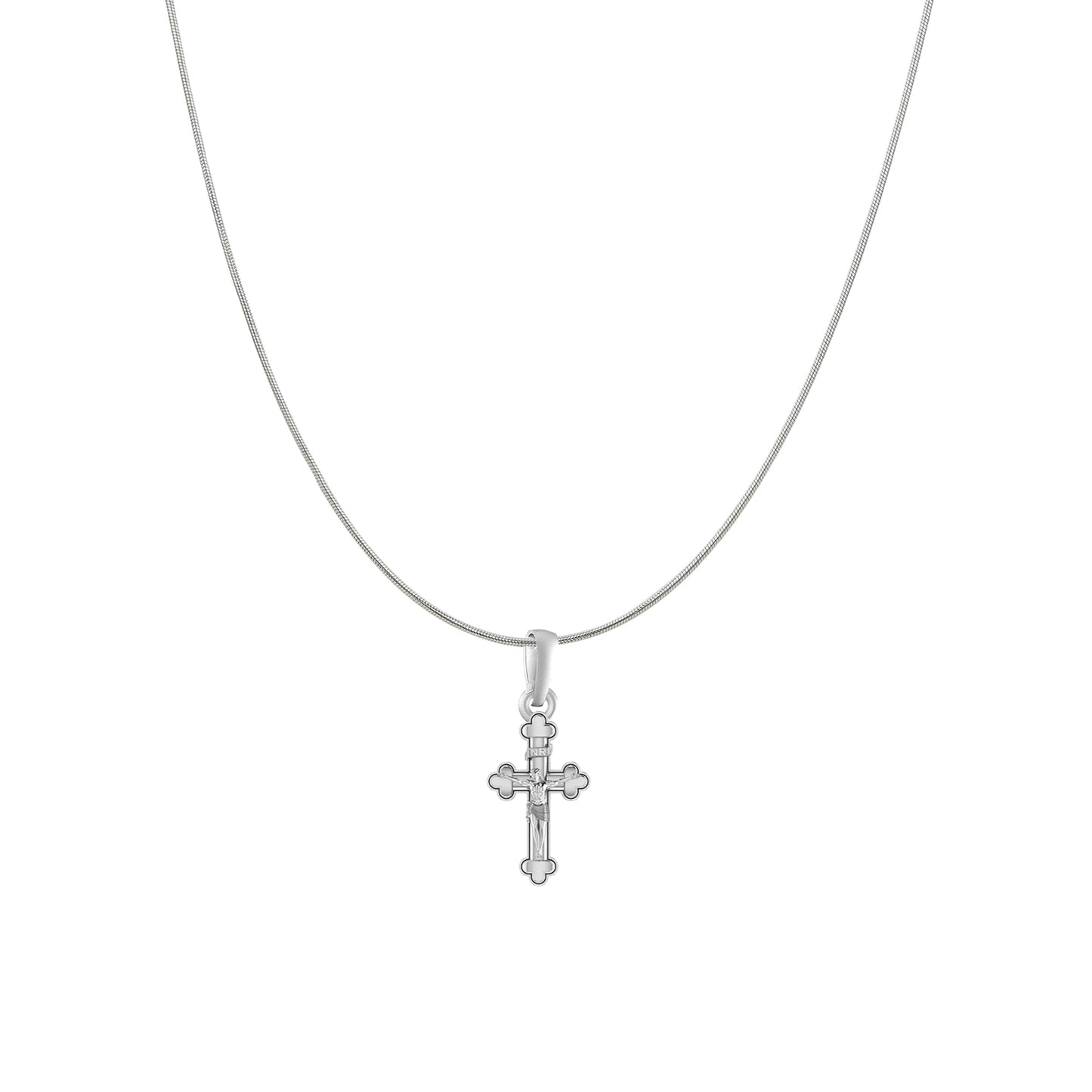 God Jesus Chain Pendant (Pendant with Snake Chain) for Men & Women Pure Silver Lord Isa masih Chain Locket for Good Health & Wealth