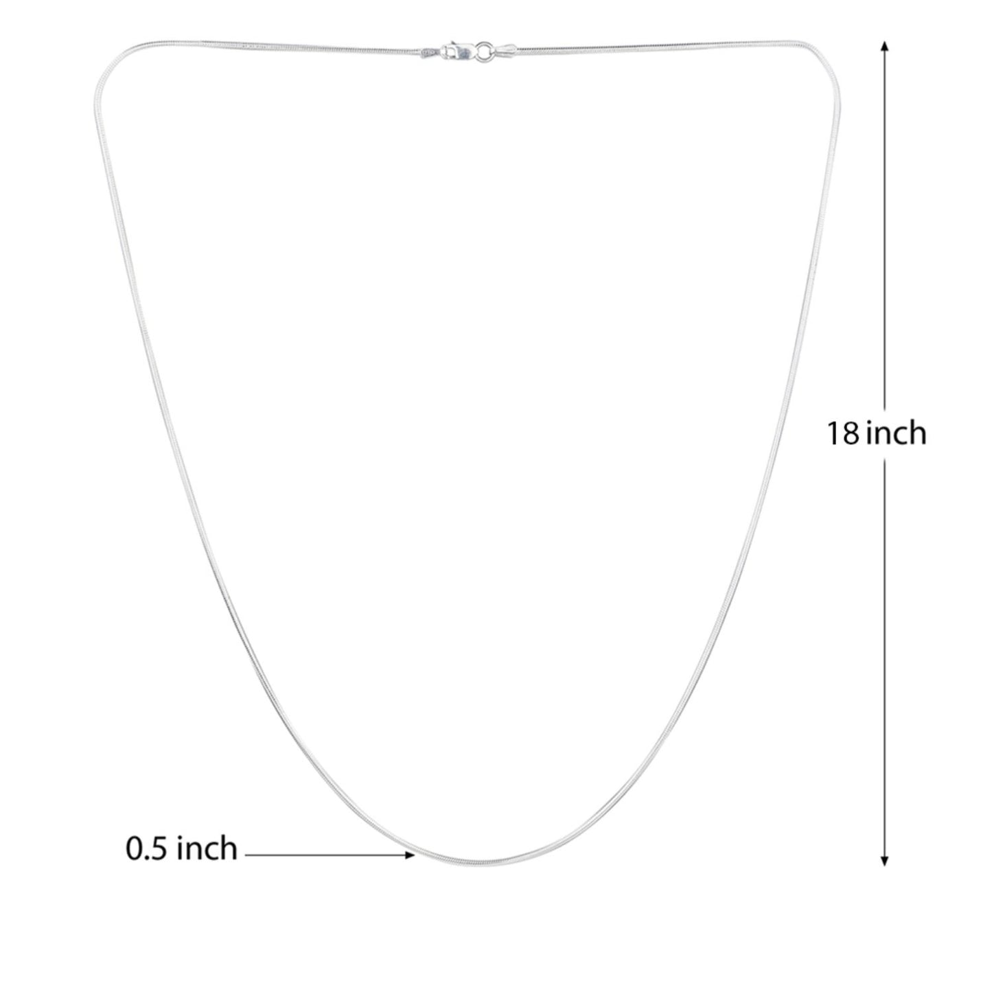 Sterling Silver (92.5% Purity) Pure Silver ambitious and Stylish divine Mermaid Chain Pendant (Locket with Snake Chain) for Men & Women