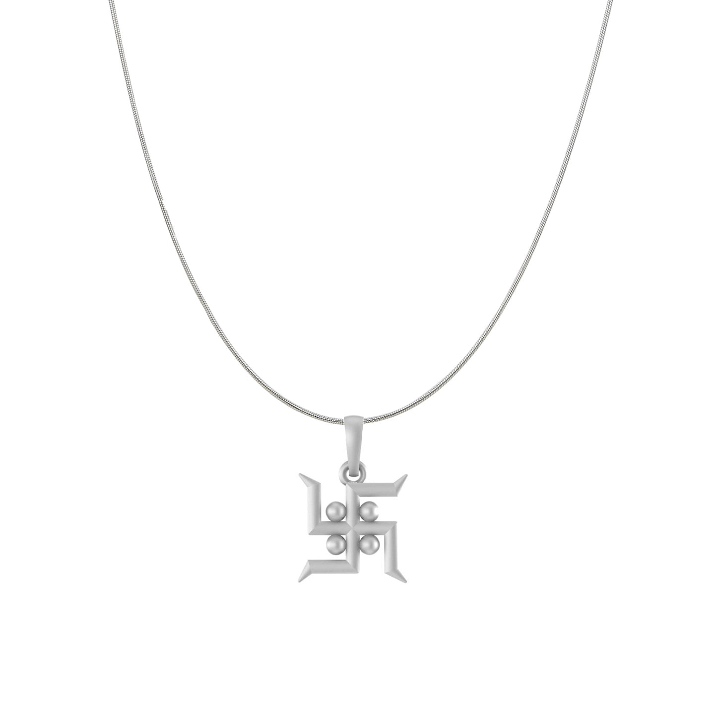 Swastik with chain pendant