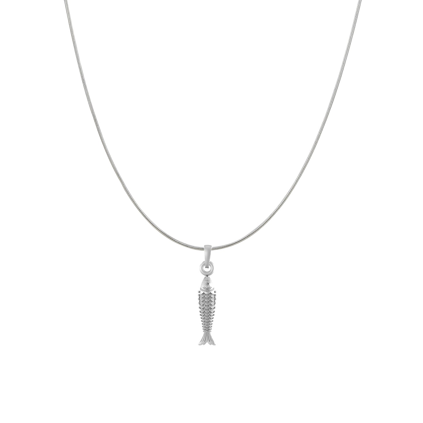 Fish with chain pendant