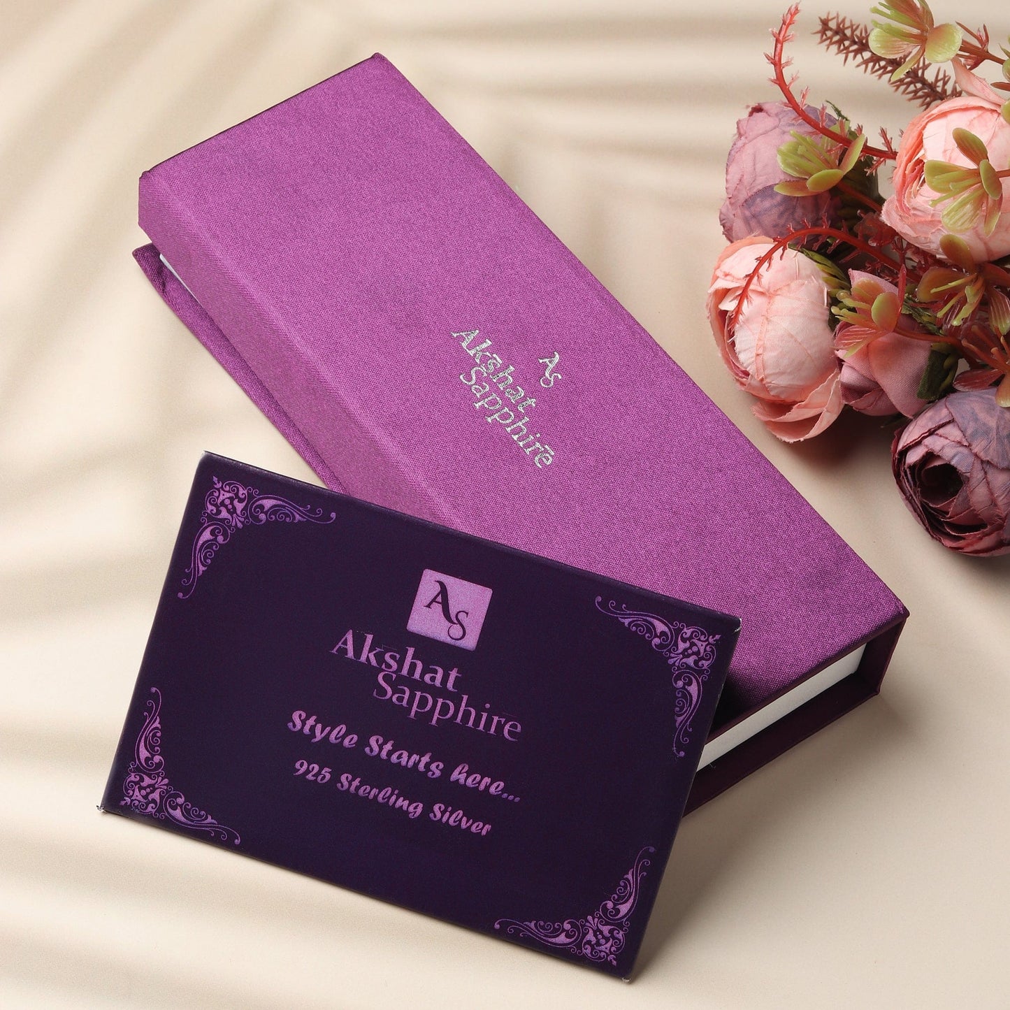 Infinity Knot Anklet for Girls & Women by Akshat Sapphire 92.5 Pure Silver Rhodium Plated PYBCACT04