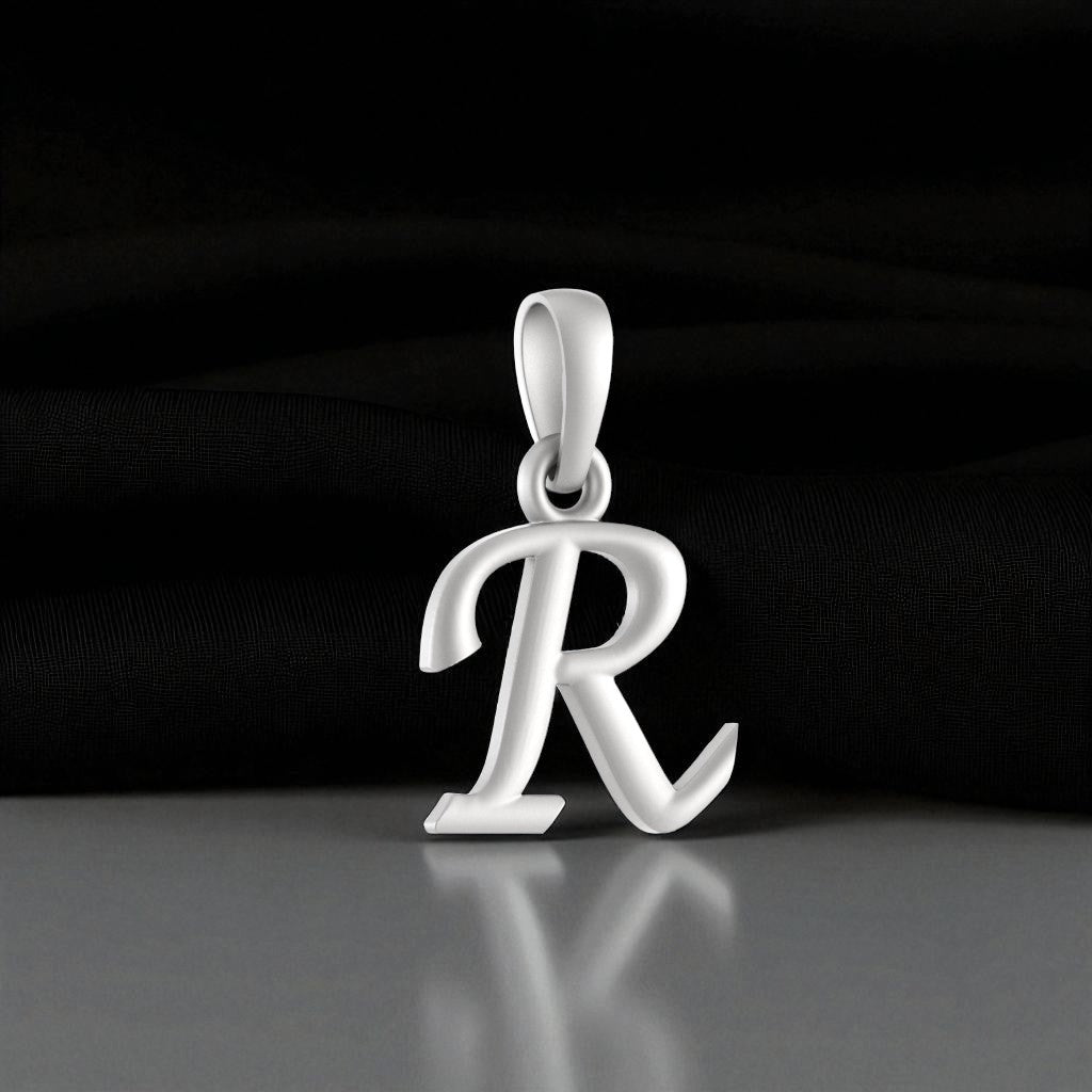 92.5% Pure Sterling Silver Precious Name Alphabet Pendant For Kids And Girls