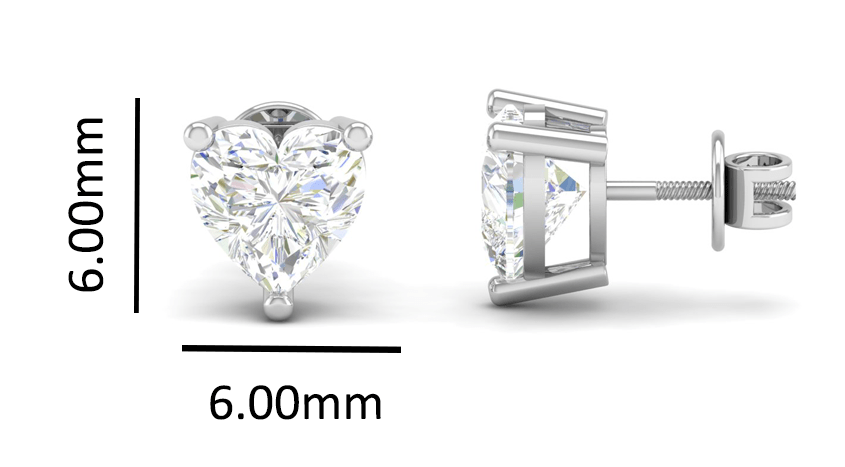 Pure Sterling Silver (92.5% purity)Precious, Beautiful and Designer Stud Earrings with cubic zirconia (AD) stones for Girls and Women
