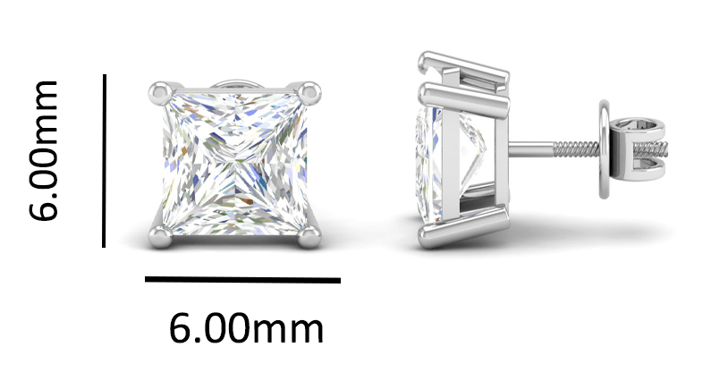 Pure Sterling Silver (92.5% purity)Precious, Beautiful and Designer Stud Earrings with cubic zirconia (AD) stones for Girls and Women