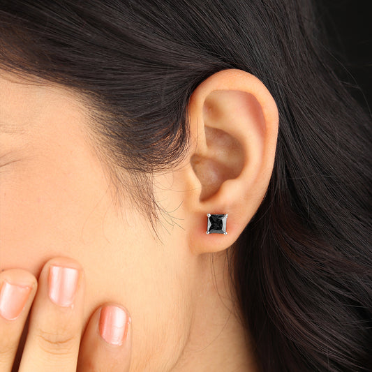 Pure Sterling Silver (92.5% purity)Precious, Beautiful and Designer Stud Earrings with cubic zirconia (AD) stones for Girls and Women