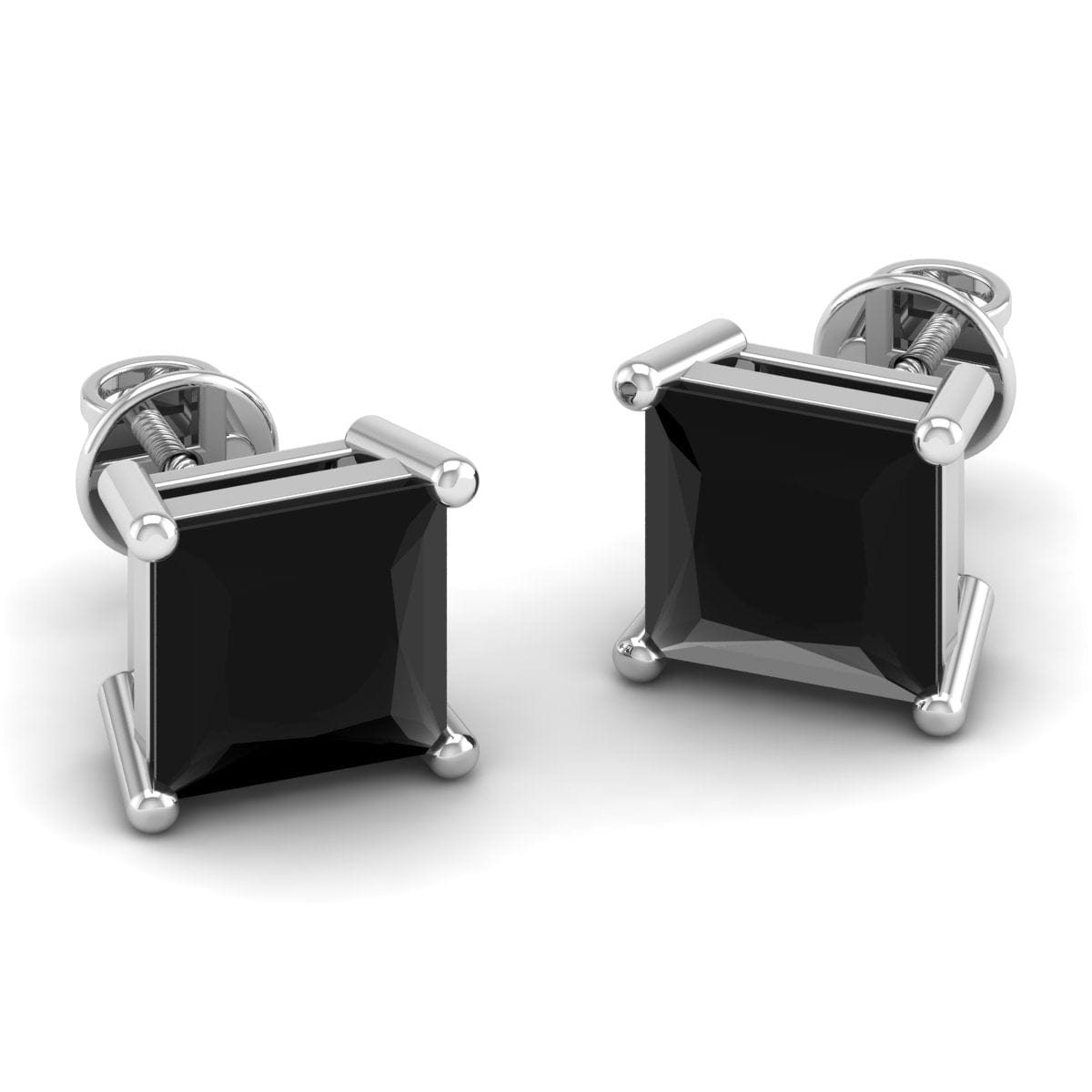 Pure Sterling Silver (92.5% purity)Precious, Beautiful and Designer Stud Earrings with cubic zirconia (AD) stones for Girls and Women