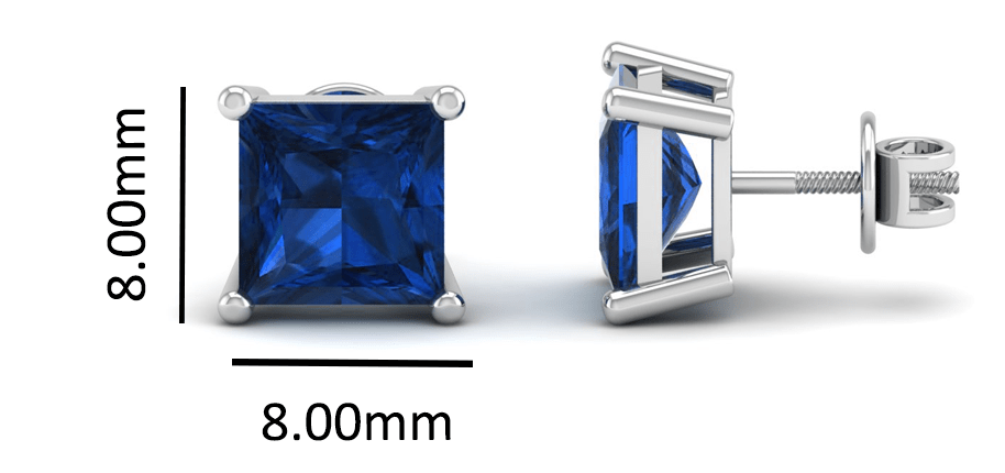 Pure Sterling Silver (92.5% purity)Precious, Beautiful and Designer Stud Earrings with cubic zirconia (AD) stones for Girls and Women