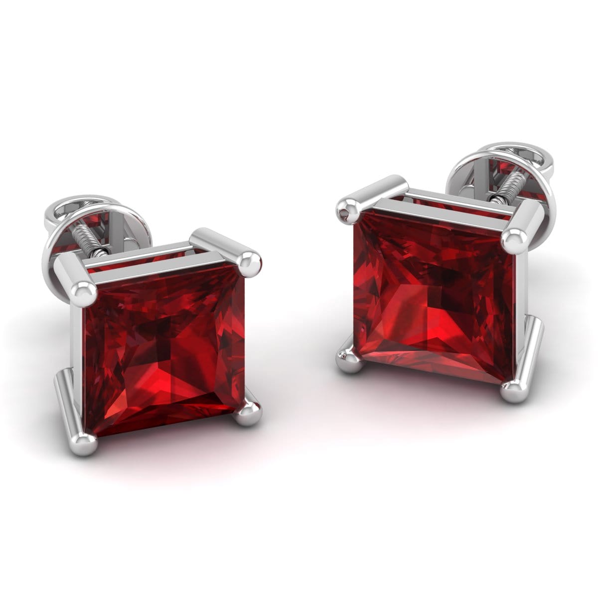 Pure Sterling Silver (92.5% purity)Precious, Beautiful and Designer Stud Earrings with cubic zirconia (AD) stones for Girls and Women