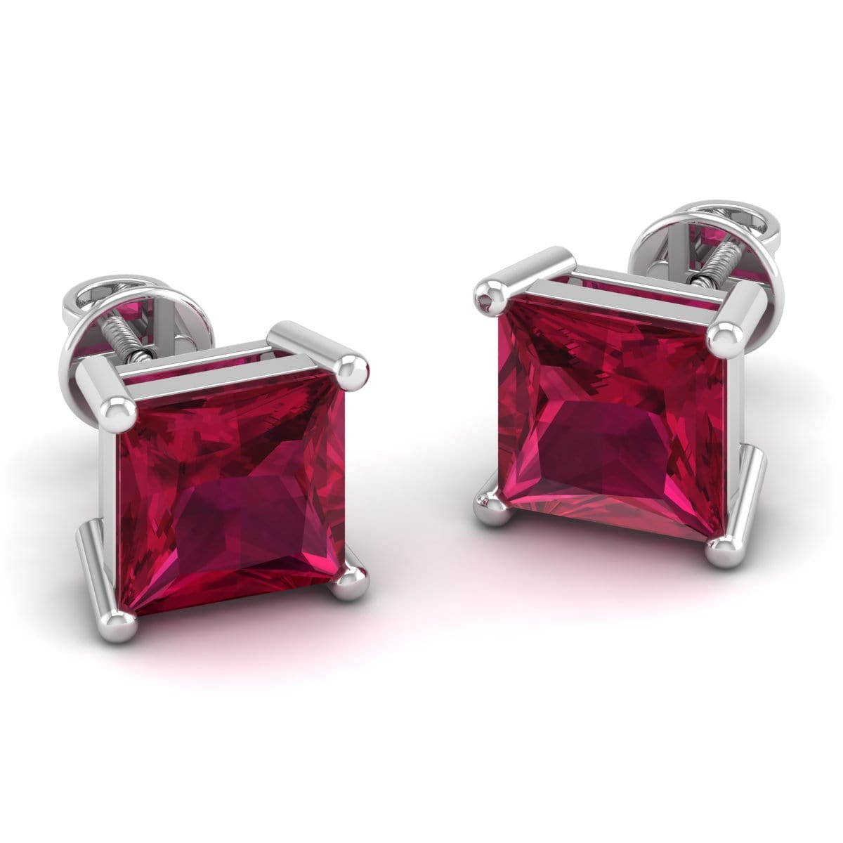 Pure Sterling Silver (92.5% purity)Precious, Beautiful and Designer Stud Earrings with cubic zirconia (AD) stones for Girls and Women