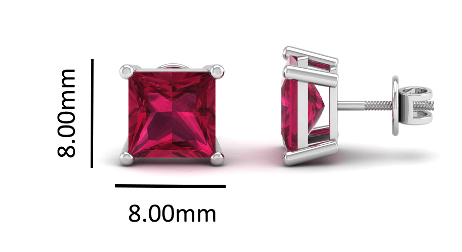 Pure Sterling Silver (92.5% purity)Precious, Beautiful and Designer Stud Earrings with cubic zirconia (AD) stones for Girls and Women