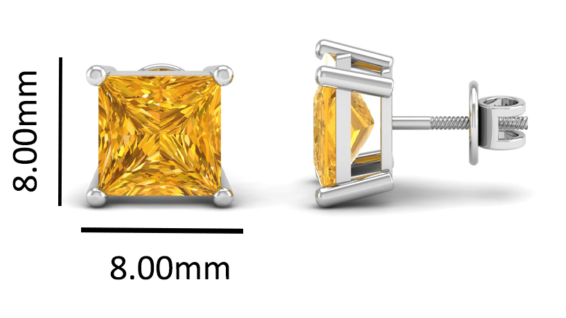 Pure Sterling Silver (92.5% purity)Precious, Beautiful and Designer Stud Earrings with cubic zirconia (AD) stones for Girls and Women