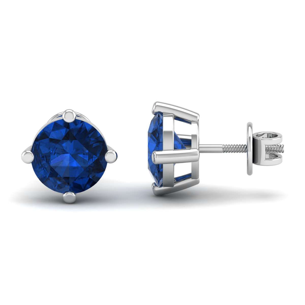 Pure Sterling Silver (92.5% purity)Precious, Beautiful and Designer Stud Earrings with cubic zirconia (AD) stones for Girls and Women