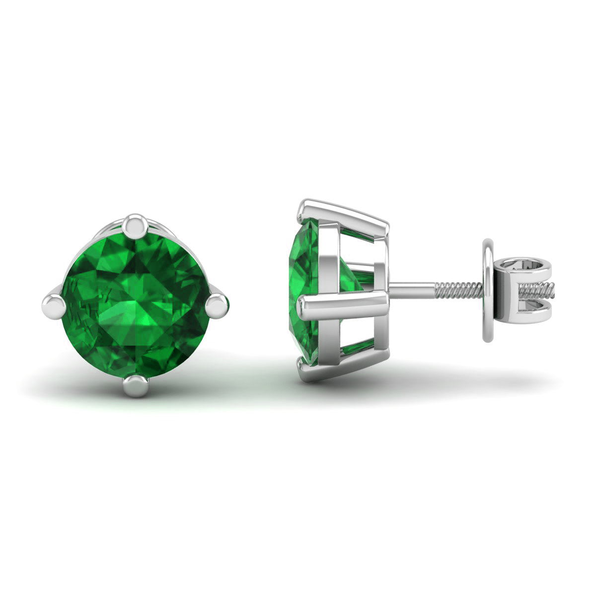 Pure Sterling Silver (92.5% purity)Precious, Beautiful and Designer Stud Earrings with cubic zirconia (AD) stones for Girls and Women