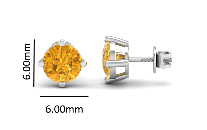 Pure Sterling Silver (92.5% purity)Precious, Beautiful and Designer Stud Earrings with cubic zirconia (AD) stones for Girls and Women