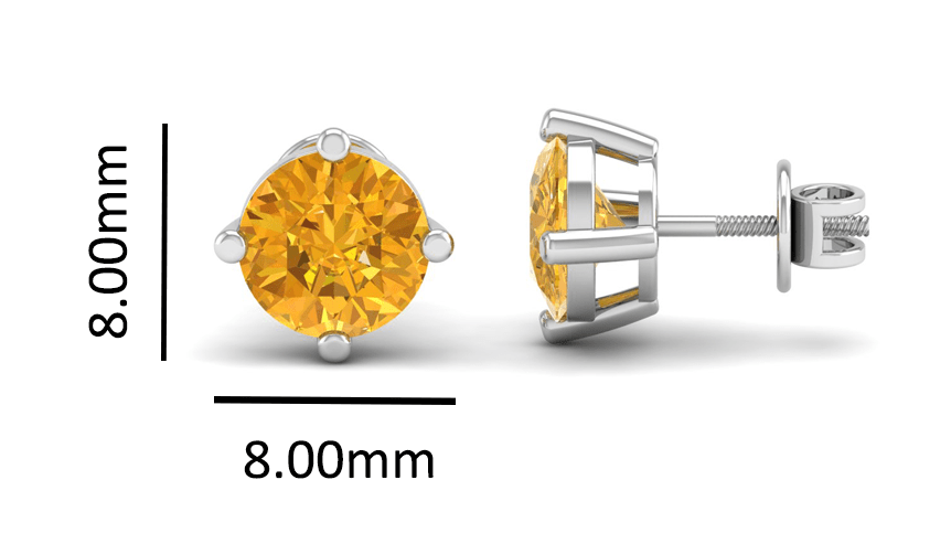 Pure Sterling Silver (92.5% purity)Precious, Beautiful and Designer Stud Earrings with cubic zirconia (AD) stones for Girls and Women