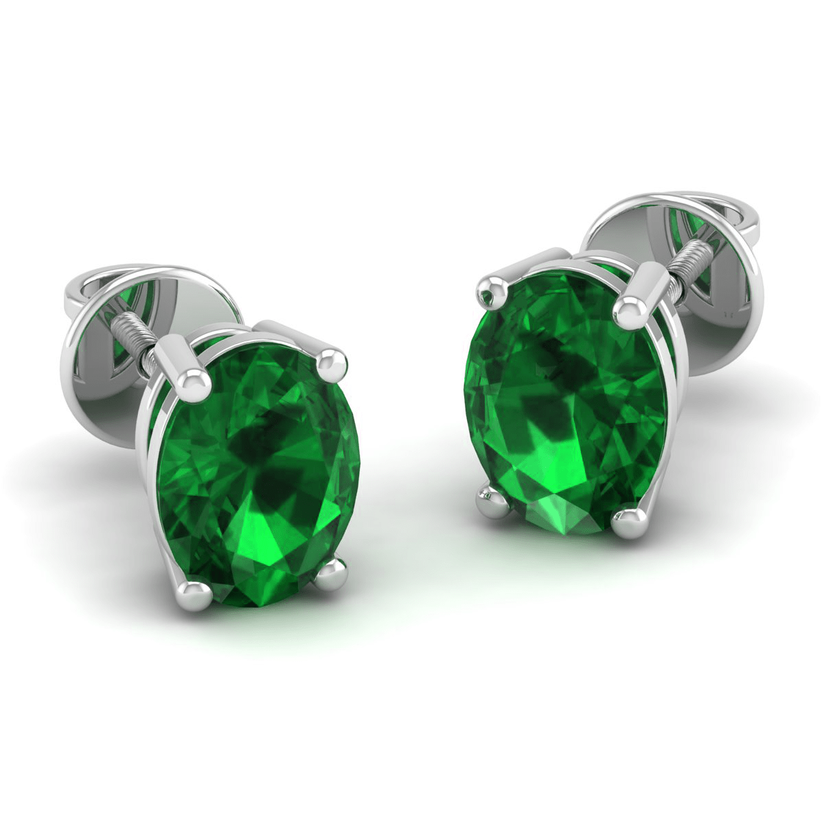 Pure Sterling Silver (92.5% purity)Precious, Beautiful and Designer Stud Earrings with cubic zirconia (AD) stones for Girls and Women