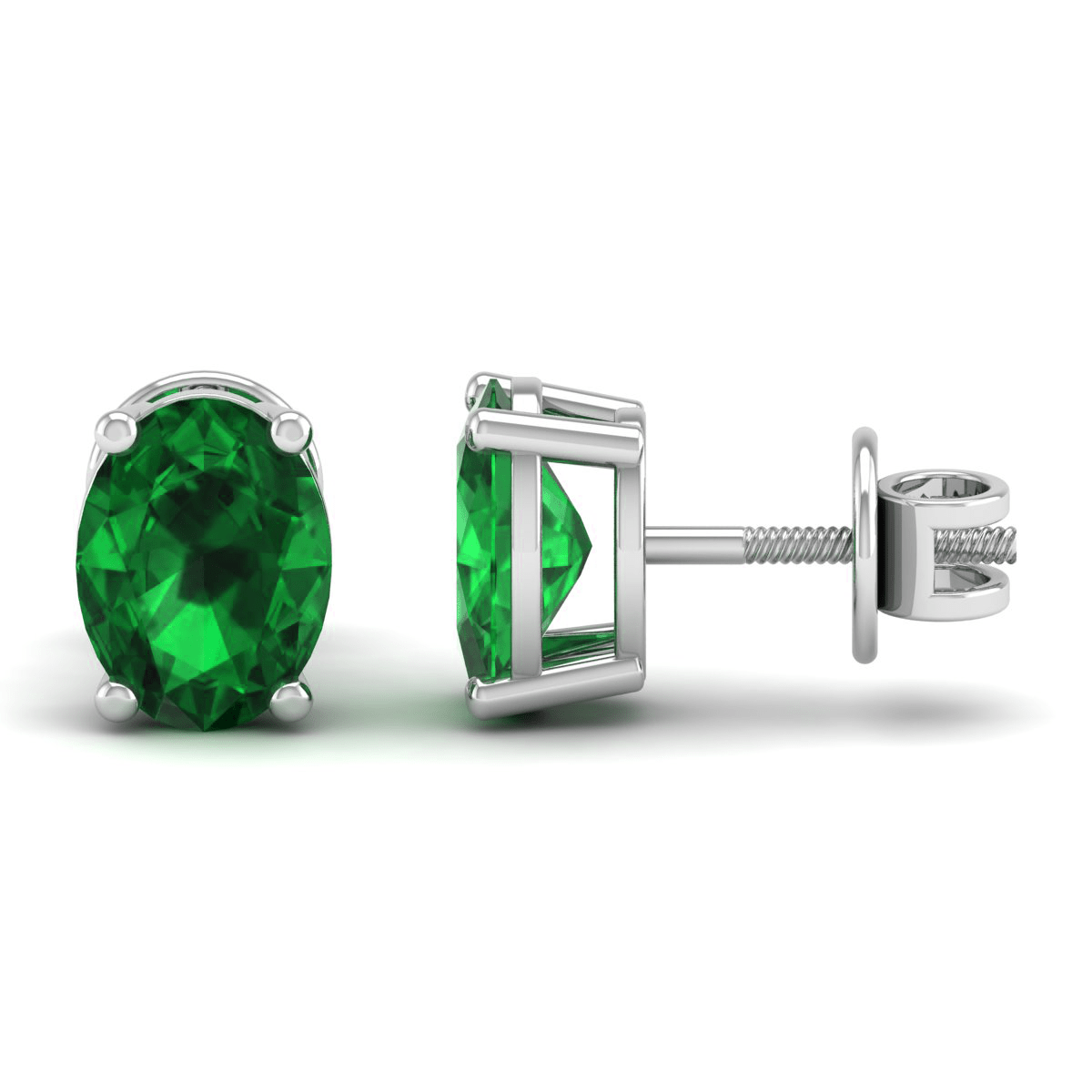 Pure Sterling Silver (92.5% purity)Precious, Beautiful and Designer Stud Earrings with cubic zirconia (AD) stones for Girls and Women