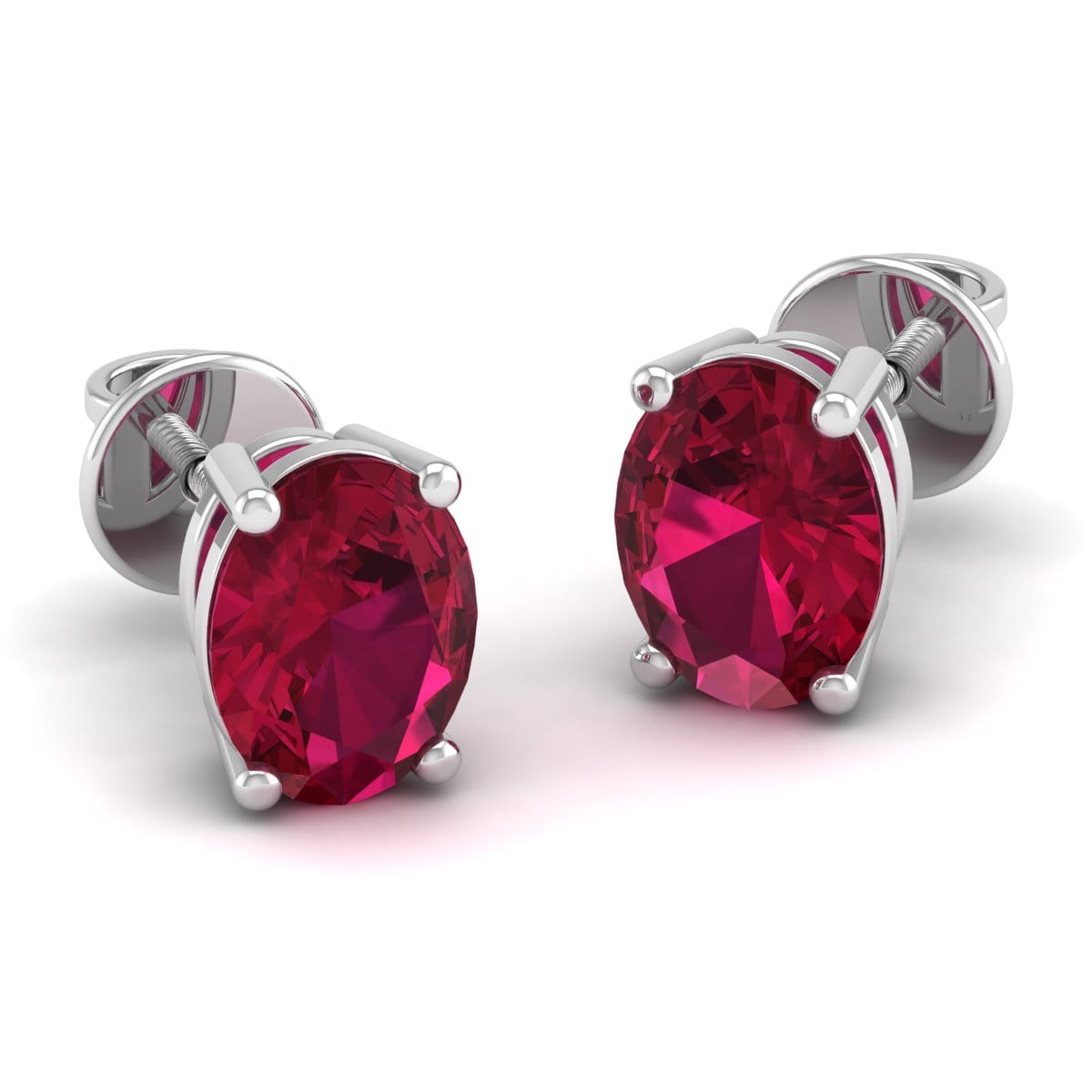 Pure Sterling Silver (92.5% purity)Precious, Beautiful and Designer Stud Earrings with cubic zirconia (AD) stones for Girls and Women