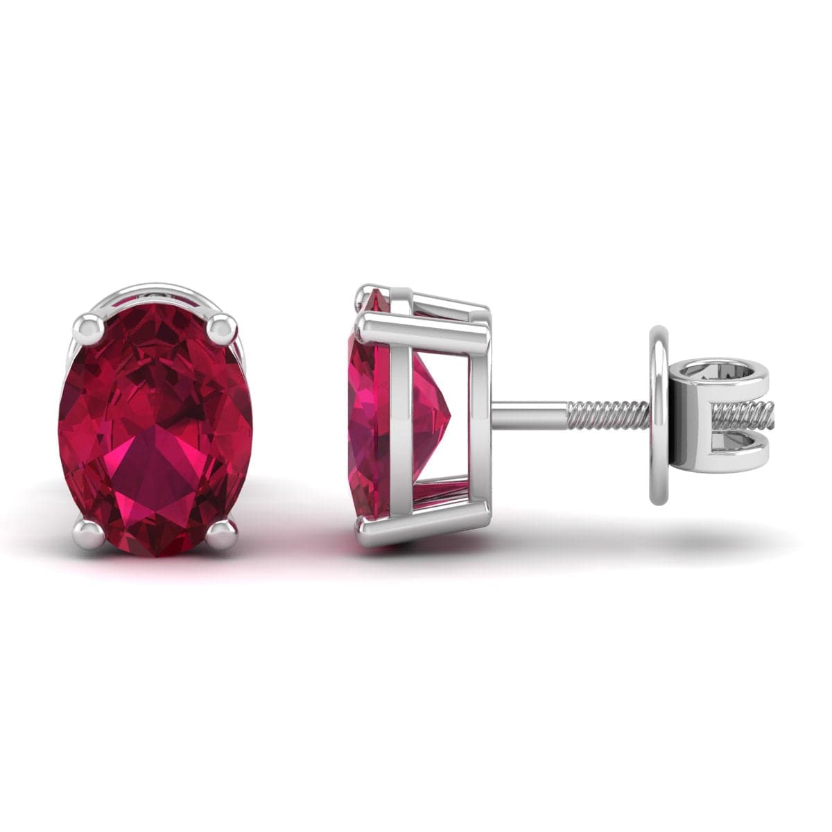 Pure Sterling Silver (92.5% purity)Precious, Beautiful and Designer Stud Earrings with cubic zirconia (AD) stones for Girls and Women