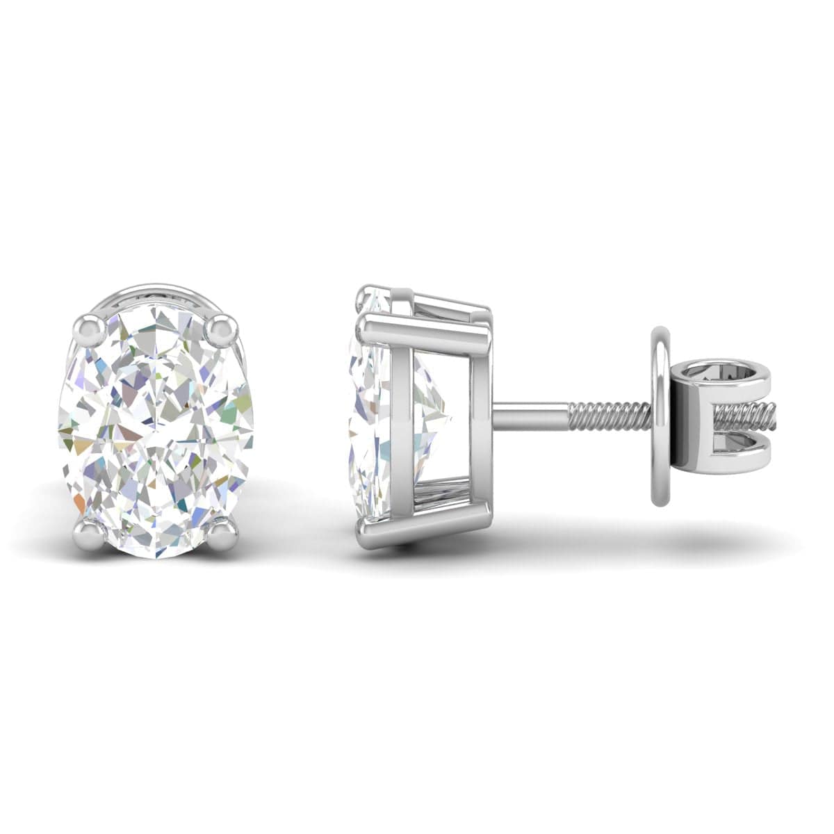 Pure Sterling Silver (92.5% purity)Precious, Beautiful and Designer Stud Earrings with cubic zirconia (AD) stones for Girls and Women