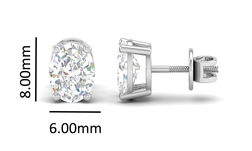 Pure Sterling Silver (92.5% purity)Precious, Beautiful and Designer Stud Earrings with cubic zirconia (AD) stones for Girls and Women