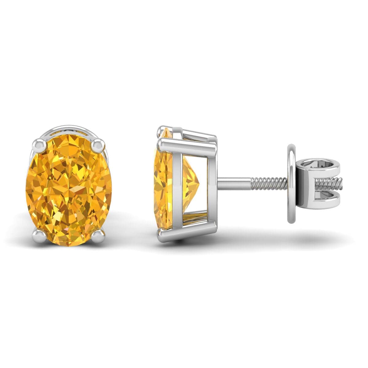 Pure Sterling Silver (92.5% purity)Precious, Beautiful and Designer Stud Earrings with cubic zirconia (AD) stones for Girls and Women