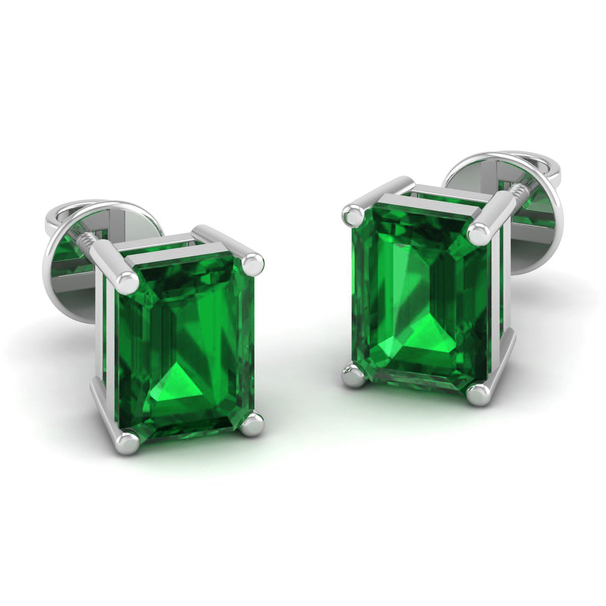 Pure Sterling Silver (92.5% purity)Precious, Beautiful and Designer Stud Earrings with cubic zirconia (AD) stones for Girls and Women