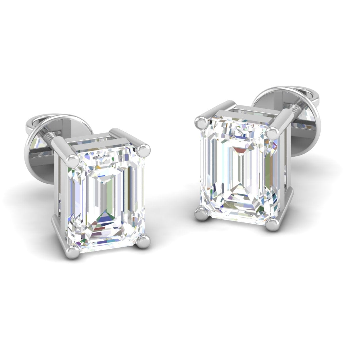 Pure Sterling Silver (92.5% purity)Precious, Beautiful and Designer Stud Earrings with cubic zirconia (AD) stones for Girls and Women
