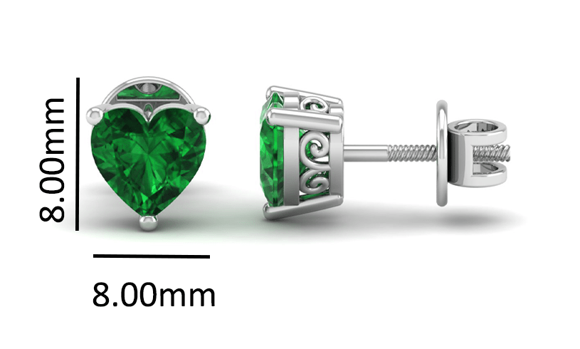 Pure Sterling Silver (92.5% purity)Precious, Beautiful and Designer Stud Earrings with cubic zirconia (AD) stones for Girls and Women