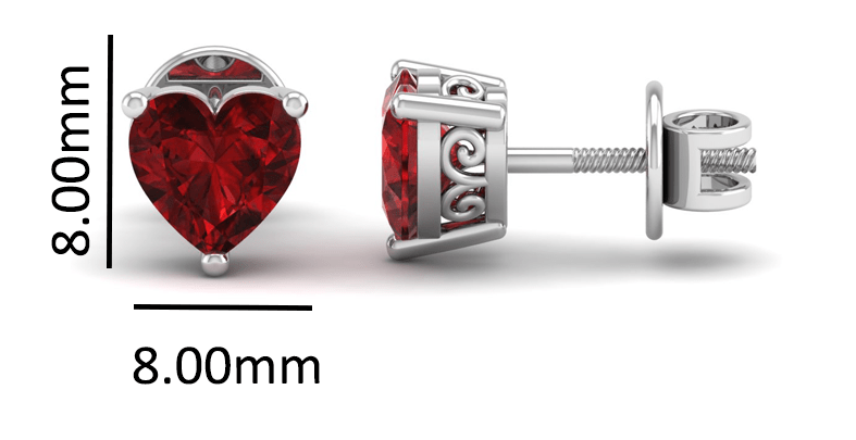Pure Sterling Silver (92.5% purity)Precious, Beautiful and Designer Stud Earrings with cubic zirconia (AD) stones for Girls and Women
