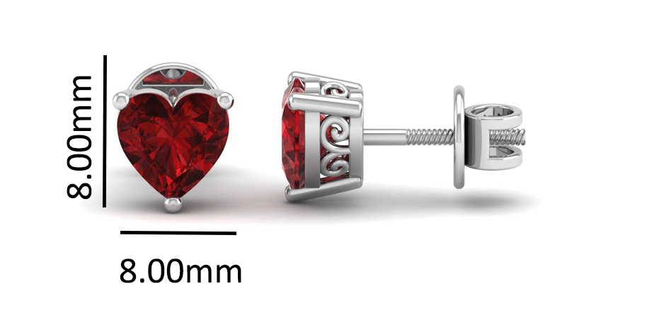 Pure Sterling Silver (92.5% purity)Precious, Beautiful and Designer Stud Earrings with cubic zirconia (AD) stones for Girls and Women