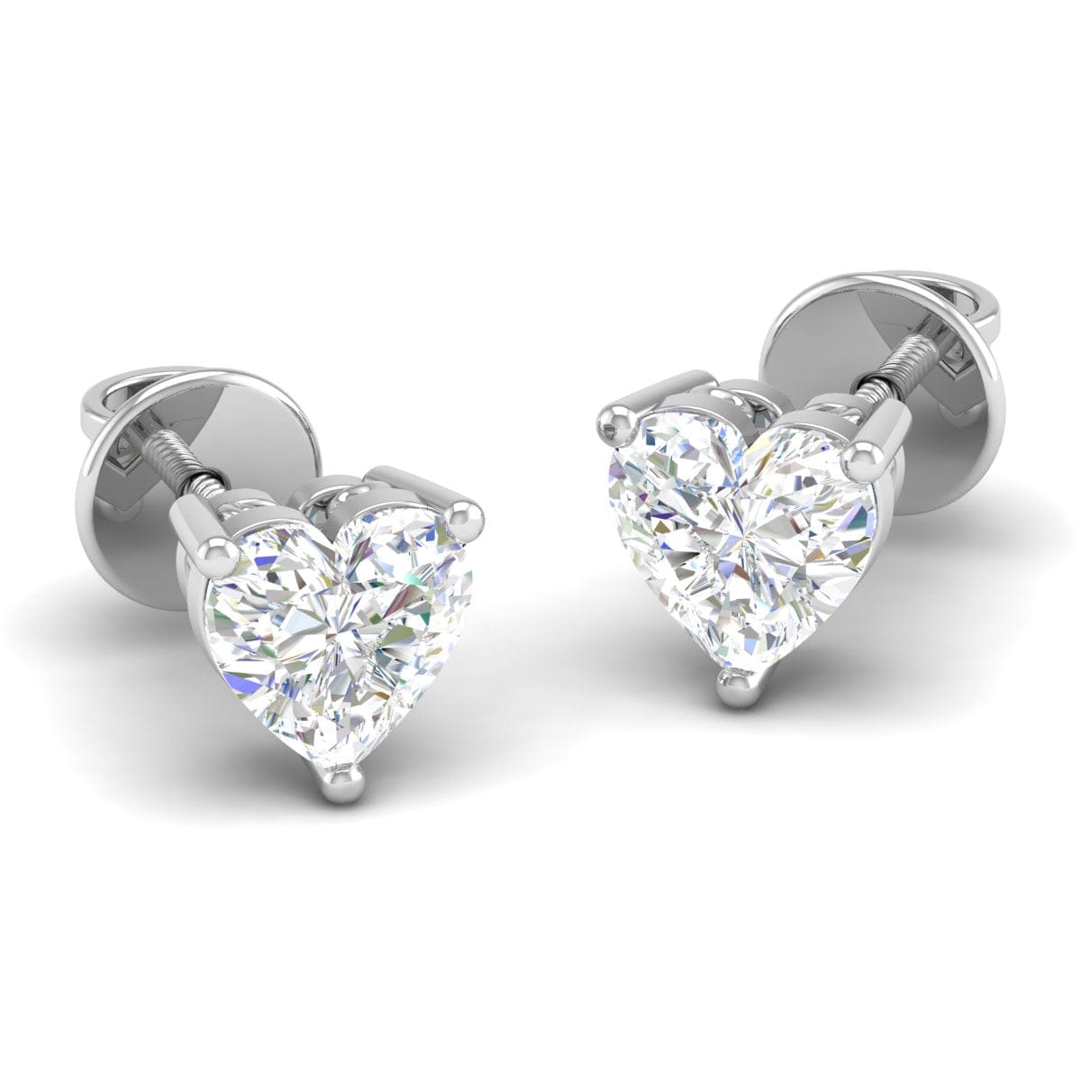 Pure Sterling Silver (92.5% purity)Precious, Beautiful and Designer Stud Earrings with cubic zirconia (AD) stones for Girls and Women