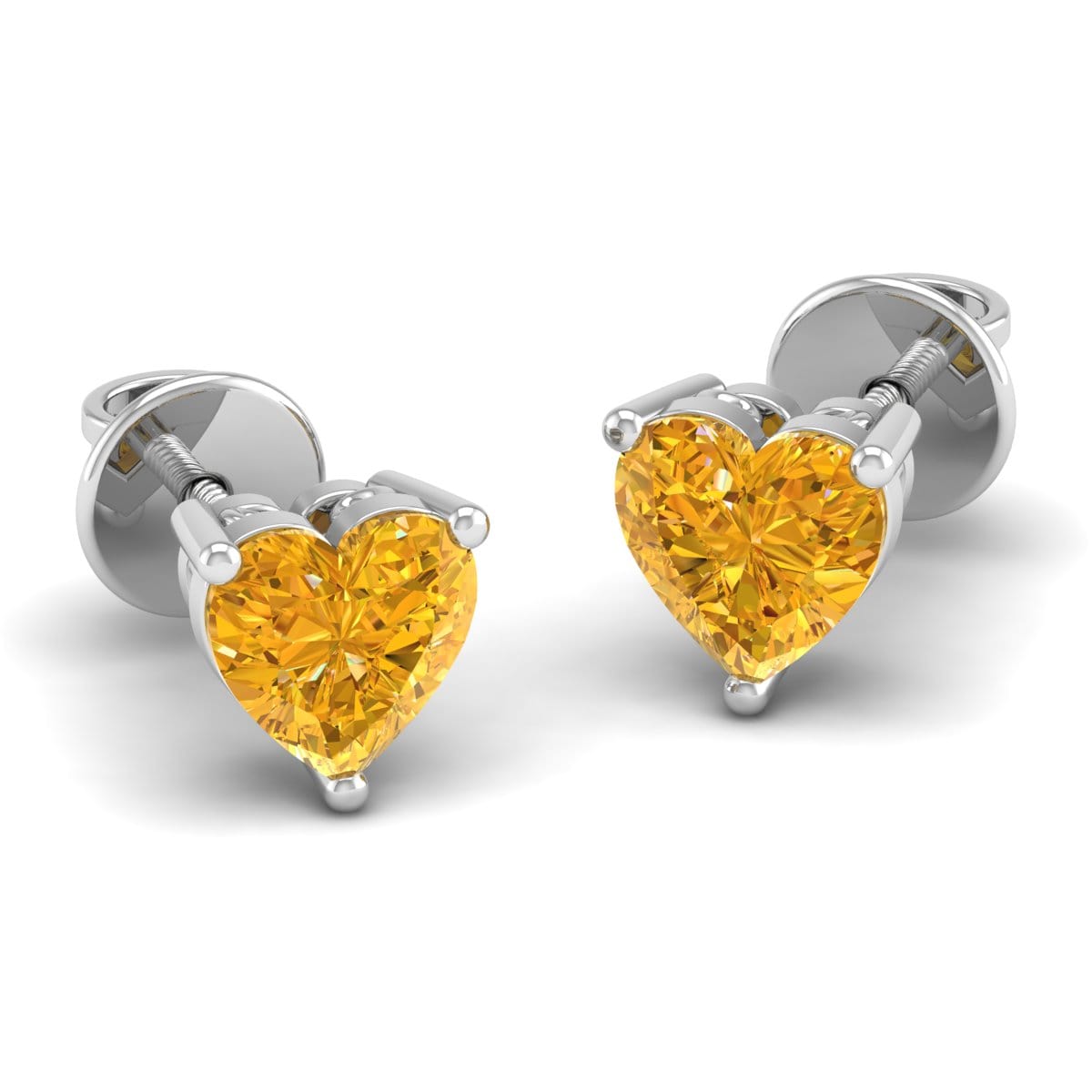 Pure Sterling Silver (92.5% purity)Precious, Beautiful and Designer Stud Earrings with cubic zirconia (AD) stones for Girls and Women
